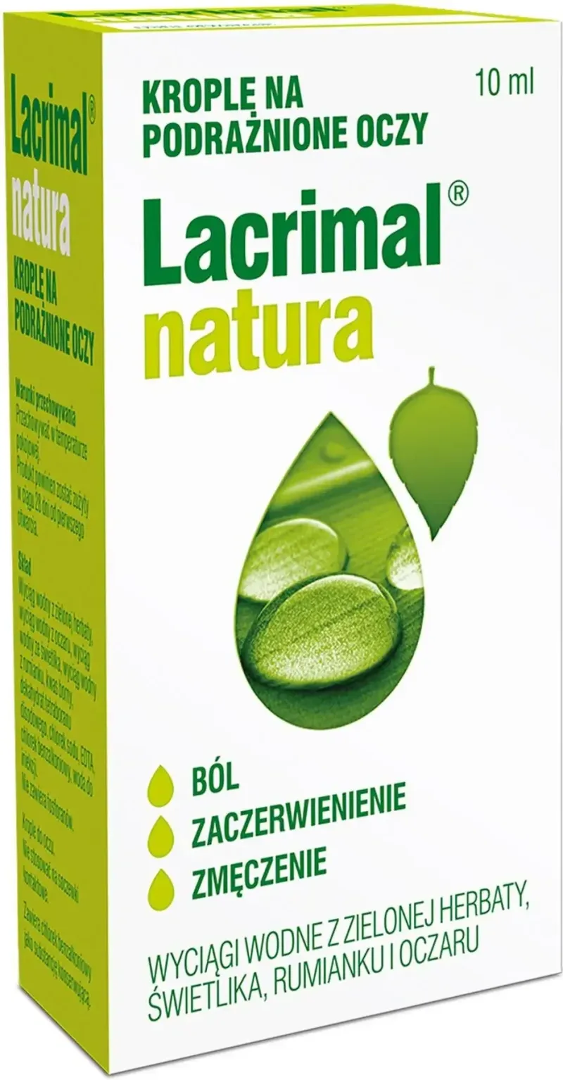 Lacrimal Natura, picături pentru ochi iritați, 10 ml Mark&Chappell — preț și oferte