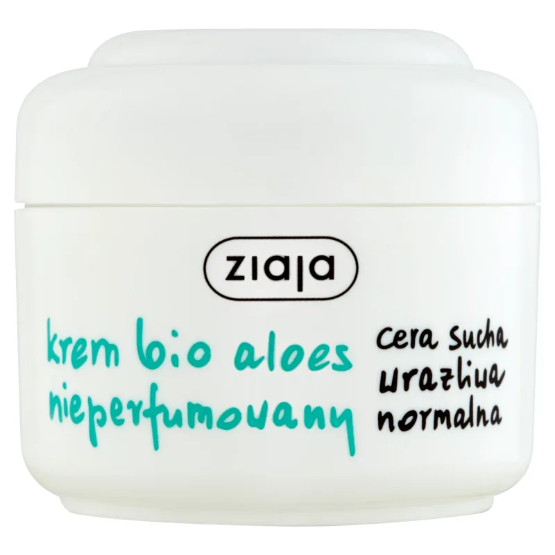 Ziaja Aloesowa, Cremă de față bio cu aloe vera, neperfumată, 50 ml — preț și oferte