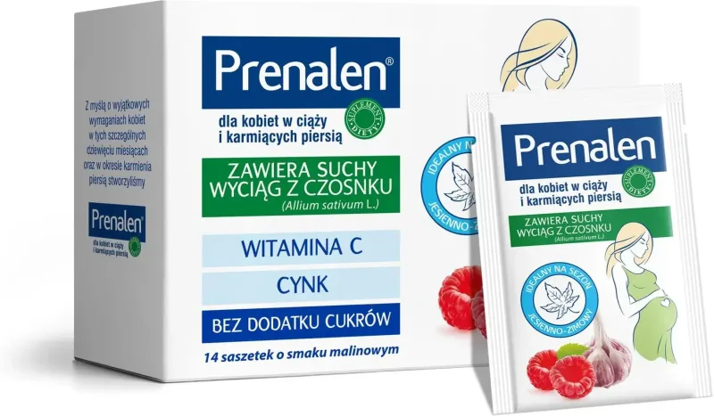 Prenalen, aromă de zmeură, 14 pliculețe — preț și oferte