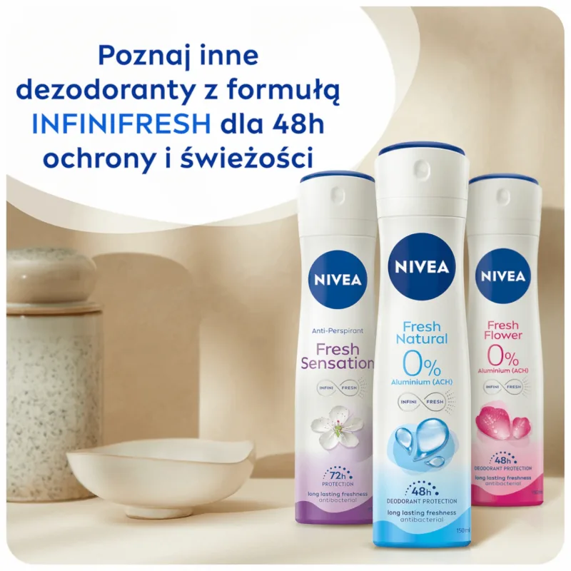 Nivea, deodorant spray, Fresh Natural, 150 ml — preț și oferte