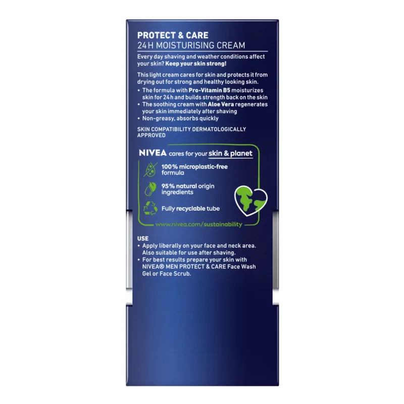 Nivea Men Protect & Care, Cremă hidratantă pentru față, 75 ml — preț și oferte