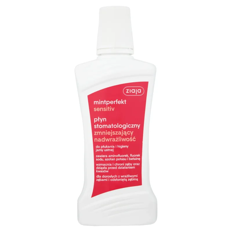 Ziaja Mintperfekt Sensitiv, apă de gură dentară, reduce hipersensibilitatea, 500 ml — preț și oferte