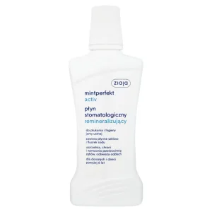 Ziaja Mintperfekt Activ, Apă de gură remineralizantă pentru dinți, 500 ml