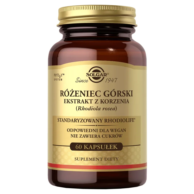 Solgar Rhodiola Rosea, rhodiola rosea, 60 capsule — preț și oferte
