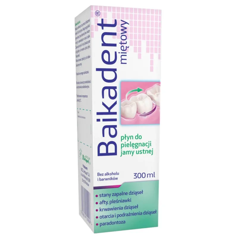 Baikadent, apă de gură cu mentă, 300 ml Herbapol — preț și oferte