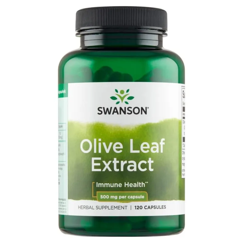 Swanson Swanson Extract de frunze de măslin, frunze de măslin 500 mg, 120 capsule — preț și oferte