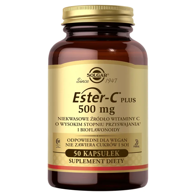 Solgar Ester C-Plus 500 mg vitamina C, 50 capsule — preț și oferte