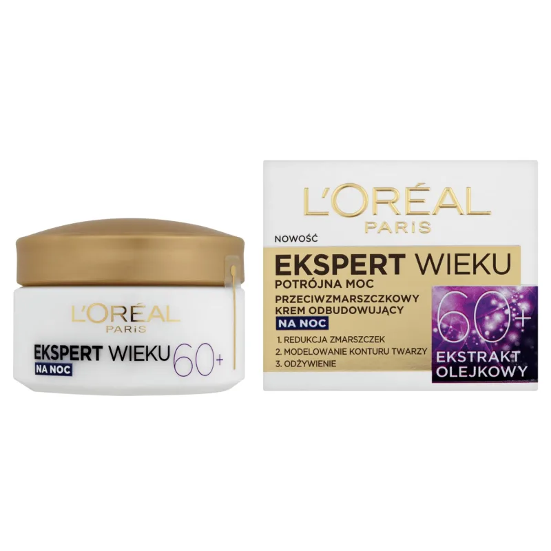 L'Oreal Age Expert 60+, Cremă de noapte reparatoare antirid, 50 ml L'Oréal Paris — preț și oferte