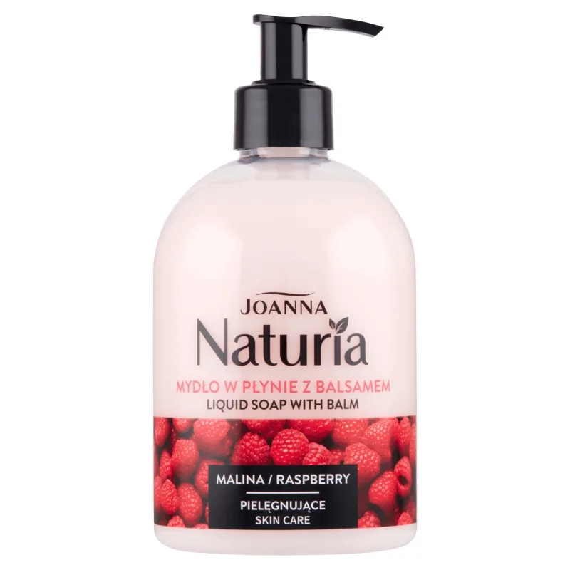 Joanna Naturia, săpun lichid cu loțiune, hrănitor, zmeură, 500 ml — preț și oferte
