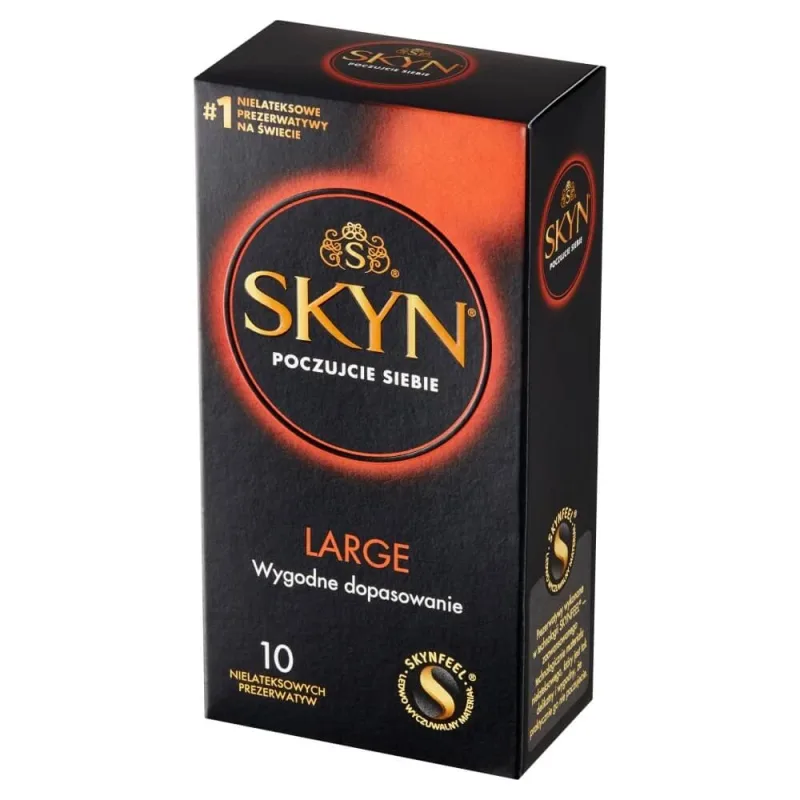 Unimil Skyn Large, prezervative fără latex, fixare confortabilă, 10 bucăți — preț și oferte