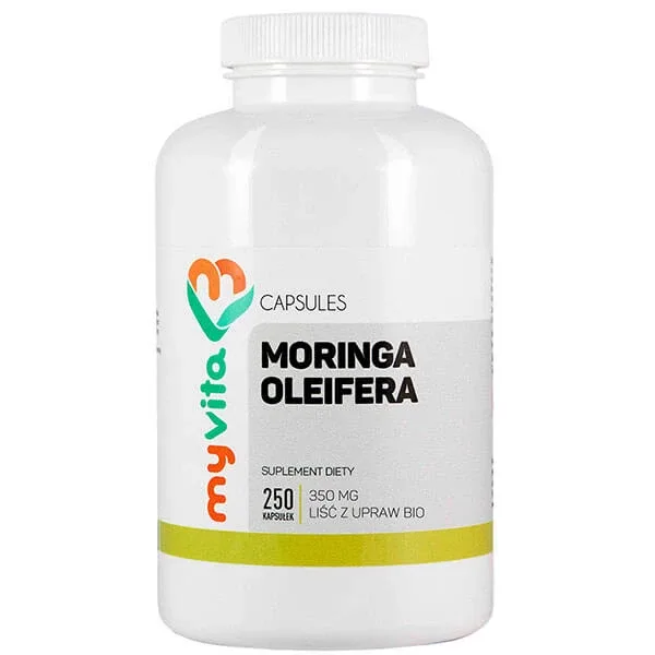 MyVita Moringa oleifera, Frunză bio-crescută, 250 capsule — preț și oferte