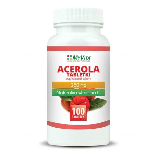 MyVita Acerola, vitamina C naturală, 100 comprimate — preț și oferte
