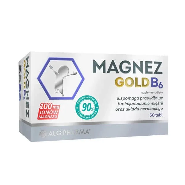 Magnesium Gold B6, 50 comprimate ALG Pharma — preț și oferte