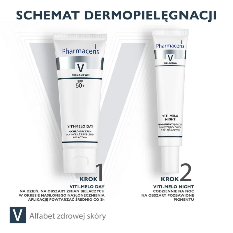 Pharmaceris V Viti-Melo Day, Cremă protectoare pentru pielea cu vitiligo, zi, SPF 50+, 75 ml — preț și oferte