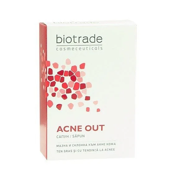 Sapun pentru tenul gras si acneic Acne Out, 100 g, Biotrade — preț și oferte