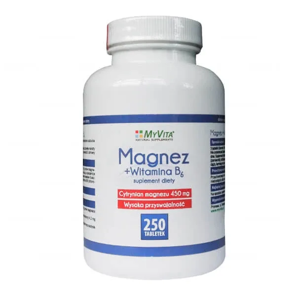 MyVita Magnesium + Vitamina B6, 250 comprimate — preț și oferte