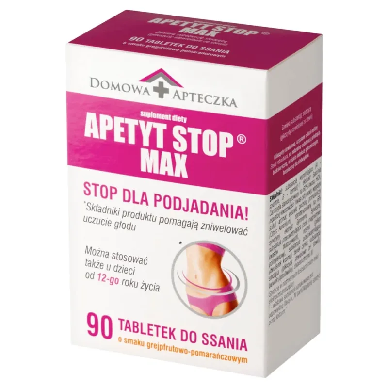 Appetite Stop Max, aromă de grapefruit-portocaliu, 90 de pastiluțe Domowa Apteczka — preț și oferte