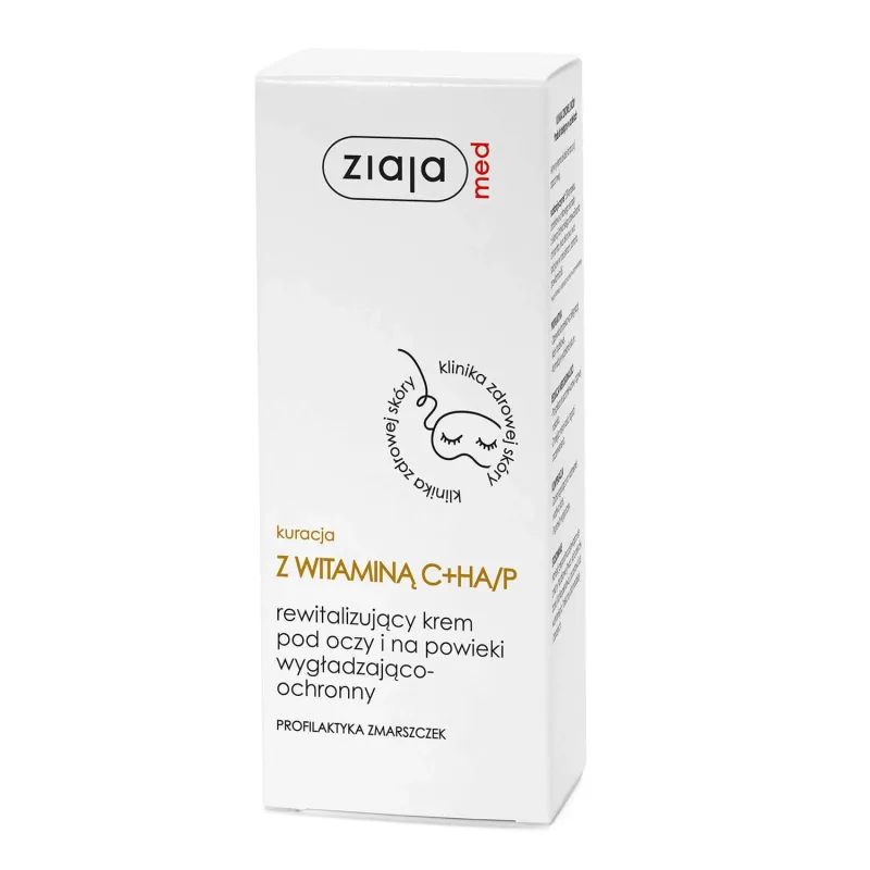 Ziaja Med Prevention of Wrinkles, Cremă revitalizantă, netezitoare și protectoare pentru ochi și pleoape, 15 ml — preț și oferte