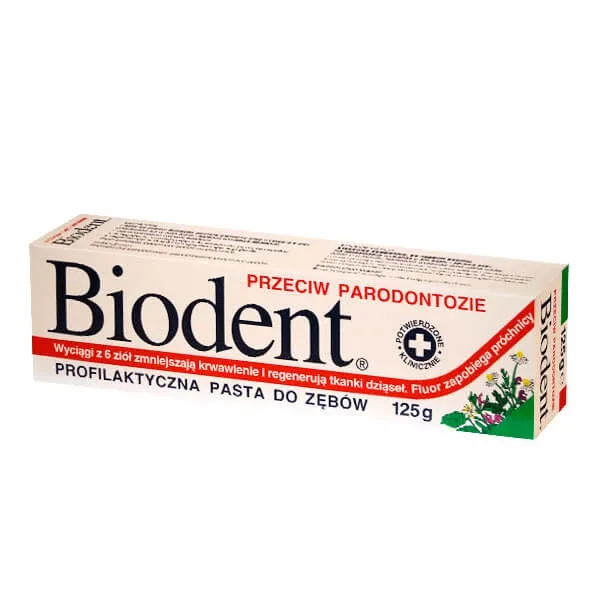 Biodent, pastă de dinți împotriva parodontitei, 125 g — preț și oferte