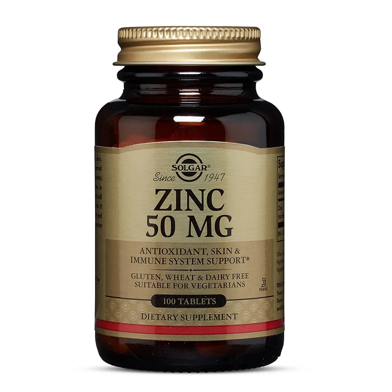 Gluconat de zinc 50 mg, 100 tablete, Solgar — preț și oferte