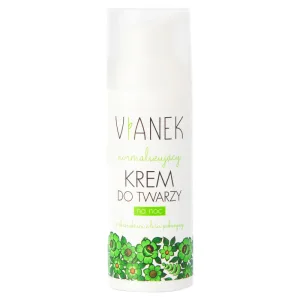 Vianek, Cremă de noapte normalizantă, ten gras și problematic, 50 ml