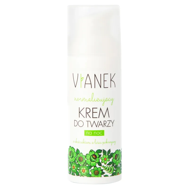 Vianek, Cremă de noapte normalizantă, ten gras și problematic, 50 ml — preț și oferte