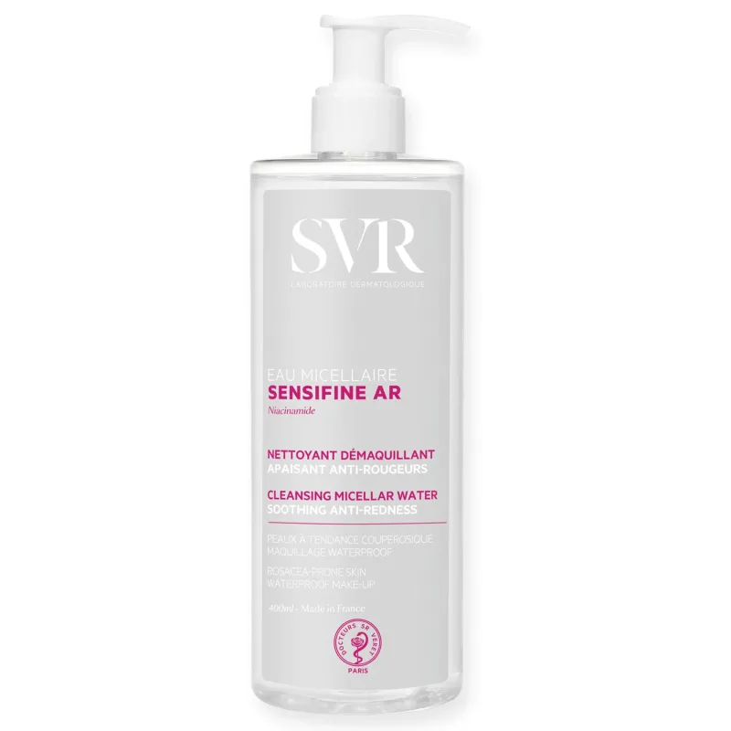 SVR Sensifine AR Eau Micellaire, Apă micelară calmantă, piele vasculară, 400 ml — preț și oferte