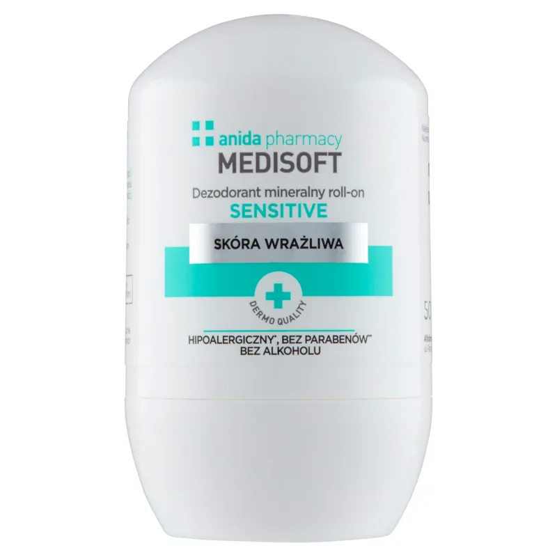 Anida Medi Soft Sensitive, Deodorant mineral roll-on, piele sensibilă, 50 ml AFLOFARM — preț și oferte