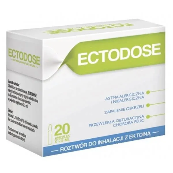 Ectodose, soluție pentru inhalare de ectoină, 2,5 ml x 20 fiole Solinea — preț și oferte