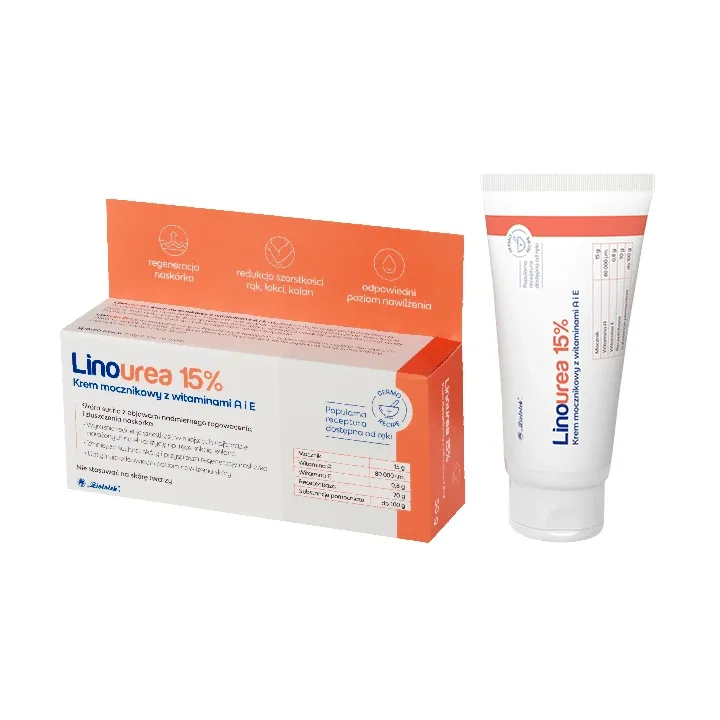 Linourea 15%, cremă de uree cu vitaminele A și E, 50 g — preț și oferte