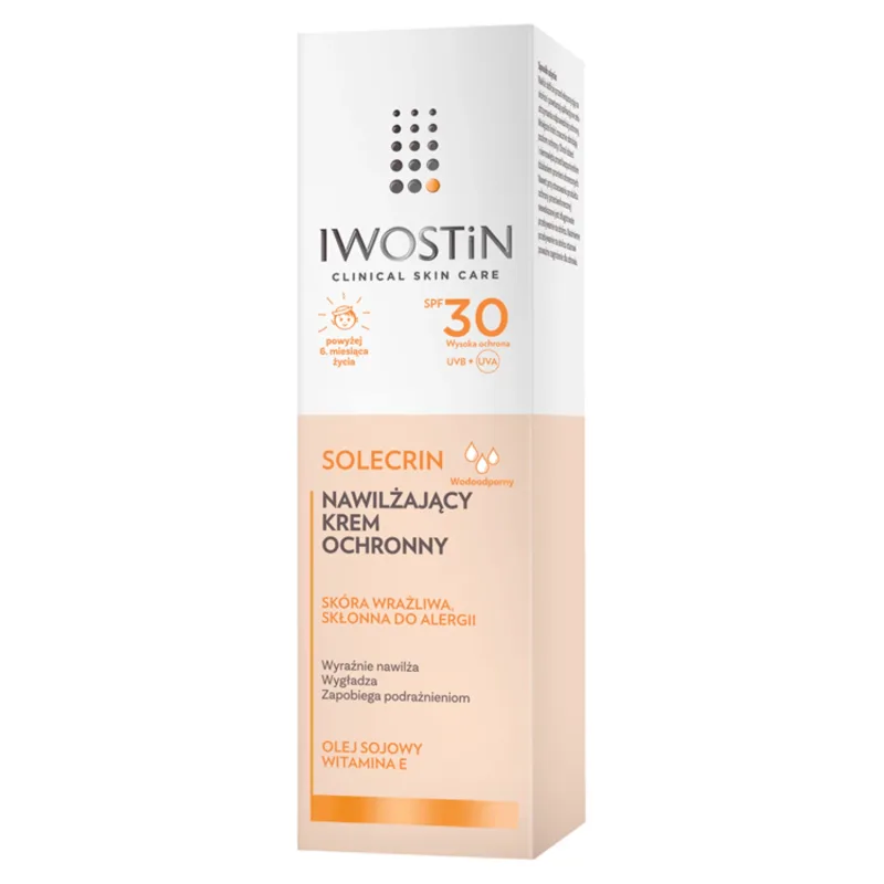 Iwostin Solecrin, Cremă protectoare hidratantă pentru copii peste 6 luni, SPF 30, 50 ml — preț și oferte