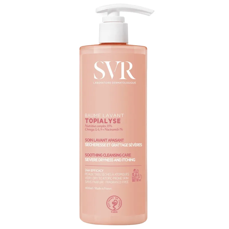 SVR Topialyse Baume Lavant, Loțiune de curățare hrănitoare pentru piele foarte uscată și atopică, 400 ml — preț și oferte
