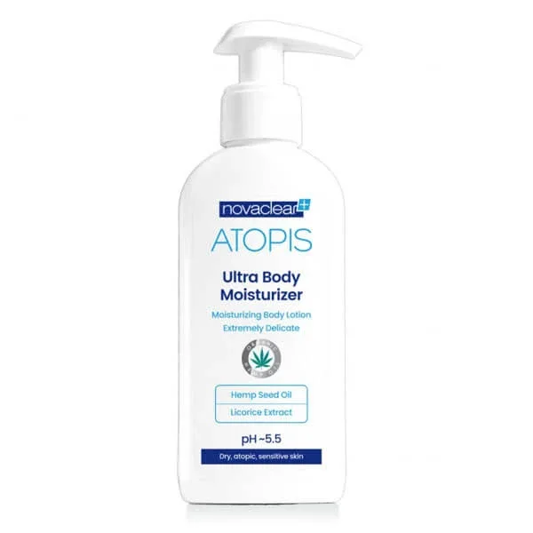 Novaclear Atopis, Loțiune de corp hidratantă, piele uscată, sensibilă și atopică, 500 ml — preț și oferte