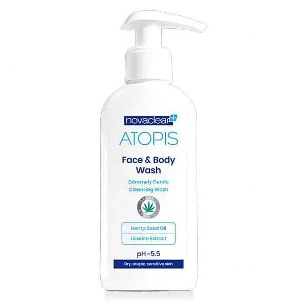 Novaclear Atopis, Gel de spălare pentru față și corp, 500 ml — preț și oferte