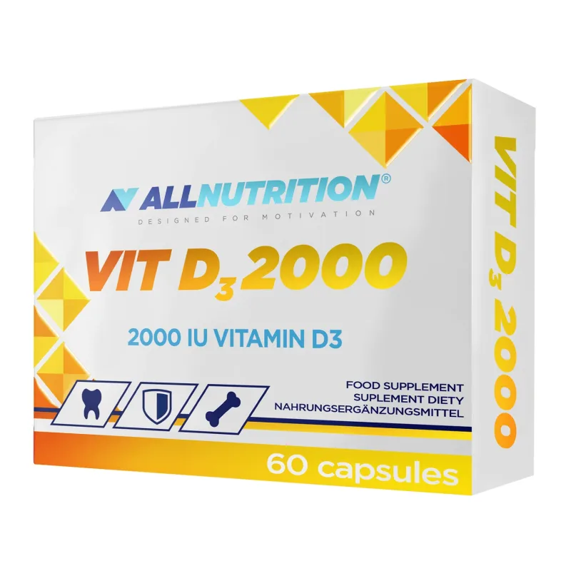 Allnutrition Vit D3 2000, vitamina D 2000 UI, 60 capsule — preț și oferte