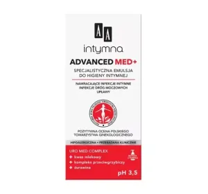 AA Intymna Advanced Med+ ph 3.5 , Emulsie specializată pentru igiena intimă, 300 ml