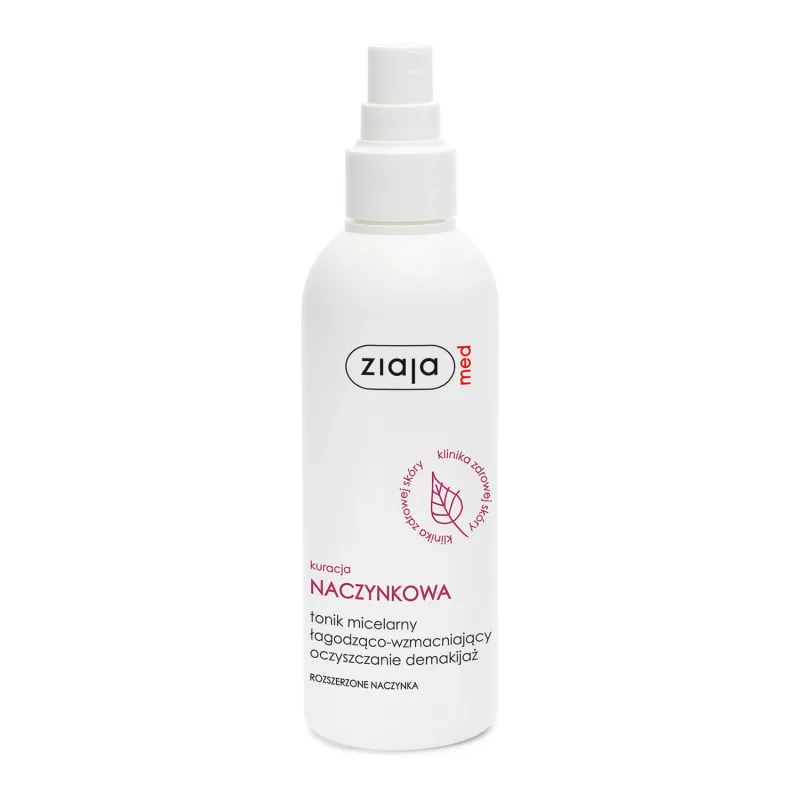 Ziaja Med Kuracja naczynkowa, tonic micelar calmant și fortifiant, curățare și demachiere, spray, 200 ml — preț și oferte