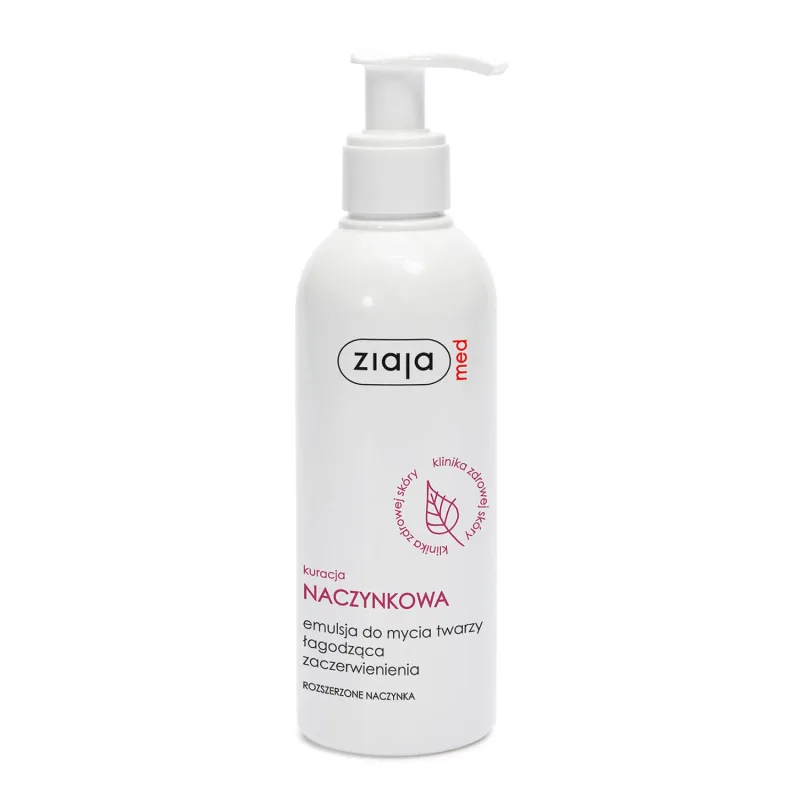 Ziaja Med Capillary Treatment, Emulsie de spălare facială care calmează roșeața, 200 ml — preț și oferte
