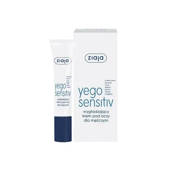 Ziaja Yego Sensitiv, Cremă de ochi netedă, 15 ml — preț și oferte