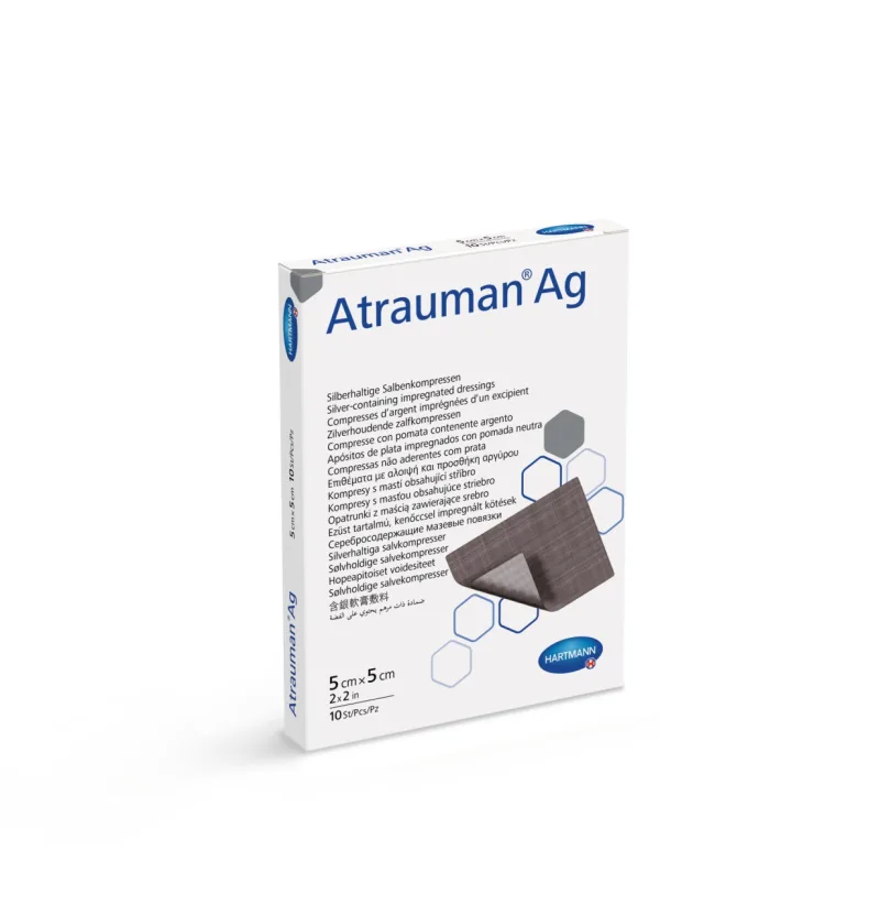 Pansament cu Argint Atrauman Ag 5 x 5 cm, 10 bucati – Hartmann — preț și oferte