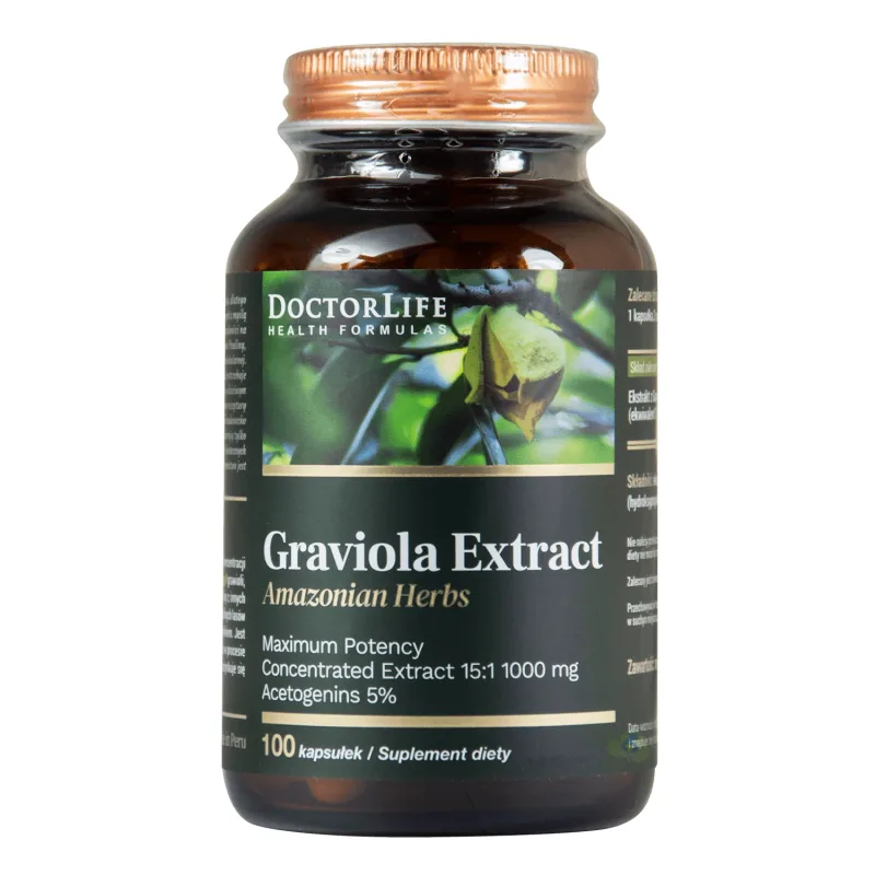 Doctor Life Graviola Extract, 100 capsule — preț și oferte