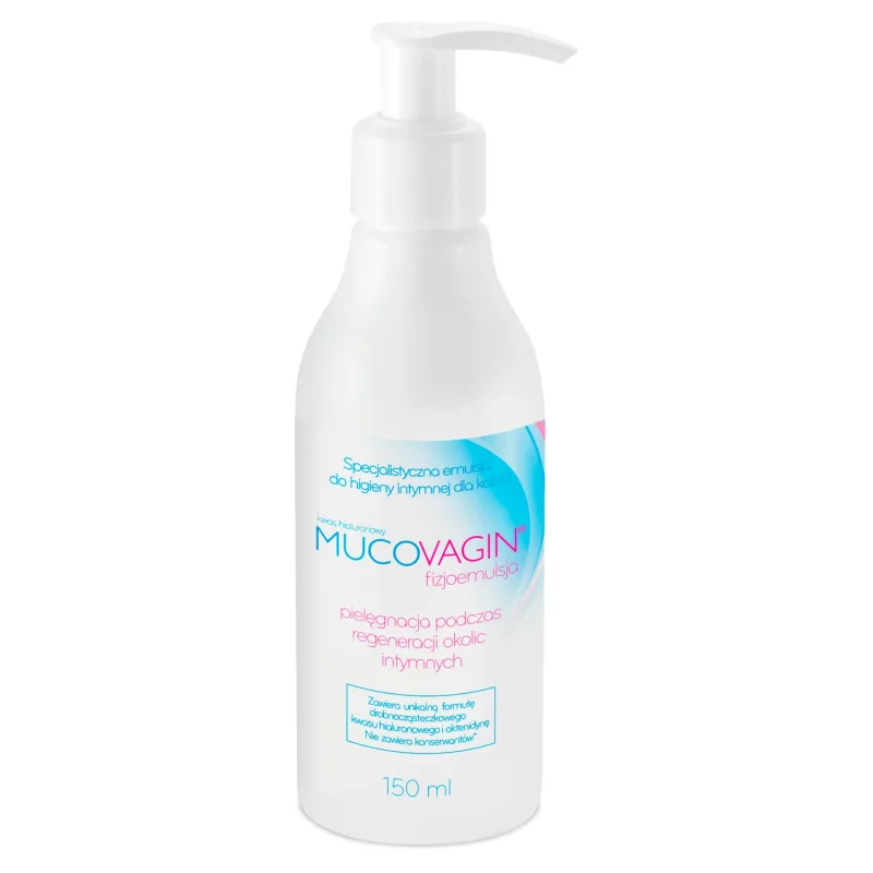 Mucovagin Physioemulsion, Emulsie specializată pentru igiena intimă pentru femei, regenerarea zonei intime, 150 ml Verco — preț și oferte
