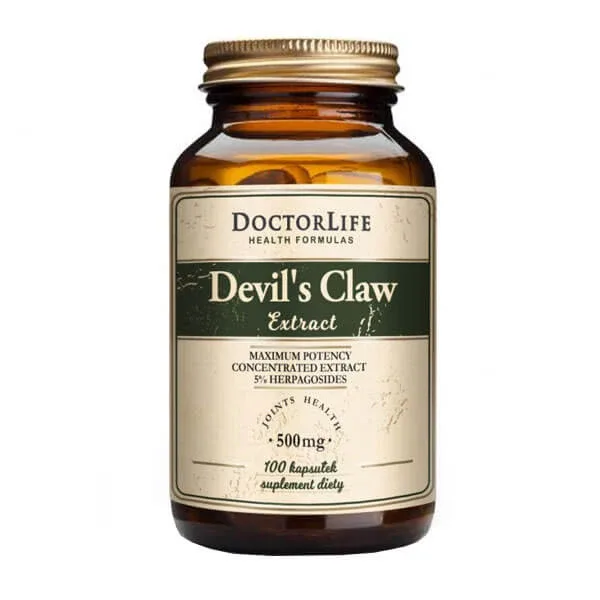 Doctor Life Extract de gheară a diavolului, gheară neagră, 100 capsule — preț și oferte