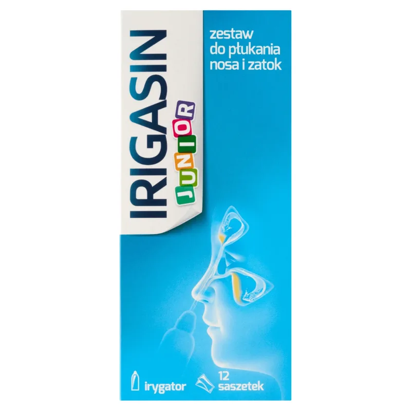 Irigasin Junior, set de clătire nazală și sinusală, irigator + 12 pliculețe AFLOFARM — preț și oferte