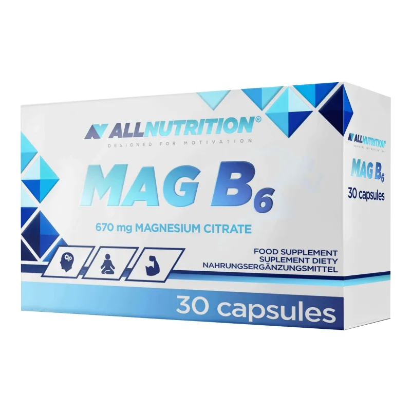 Allnutrition Mag B6, citrat de magneziu + vitamina B6, 30 capsule — preț și oferte