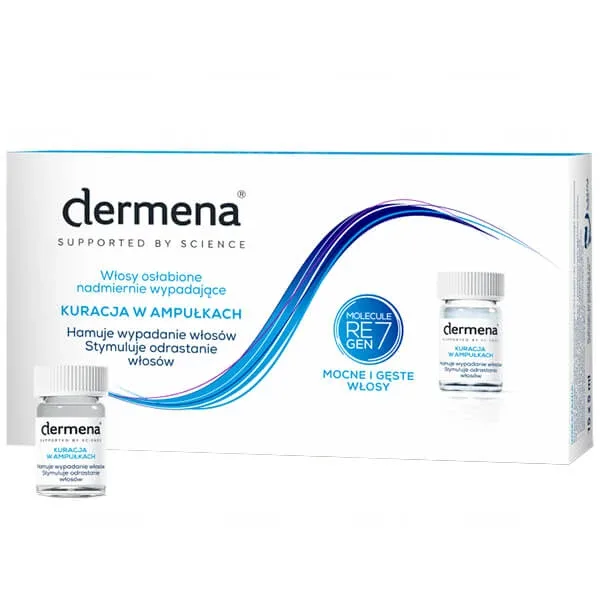 Dermena Hair Care, tratament de inhibare a căderii părului, 5 ml x 15 fiole — preț și oferte