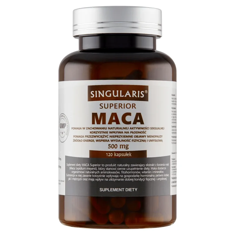 Singularis Superior Maca 500 mg, 120 capsule — preț și oferte
