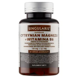 Singularis Superior citrat de magneziu + vitamina B6, 60 comprimate