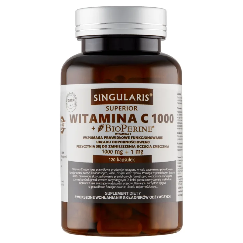 Singularis Superior, Vitamina C 1000 + Bioperine, 120 capsule — preț și oferte