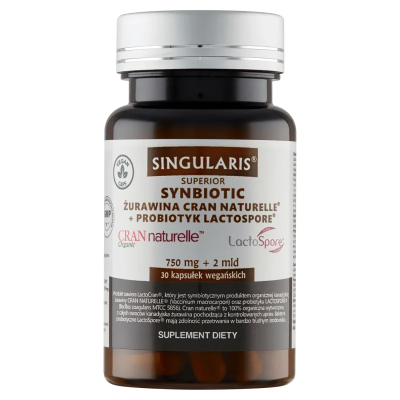 Singularis Superior, Synbiotic, Cran Naturelle Cranberry + Lactospore probiotic, 30 capsule — preț și oferte